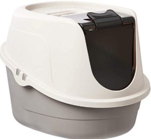 sifting litter box with hood