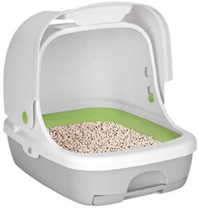 best indoor cat litter box with a hinged cover