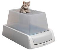 Top in automatic cleaning litter box